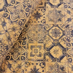 100x140cm Cork leather, green product, Portuguese cork fabric, Printed pattern (6)