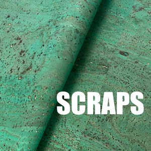 scrap - Cork Fabric - Portuguese cork fabric royal green