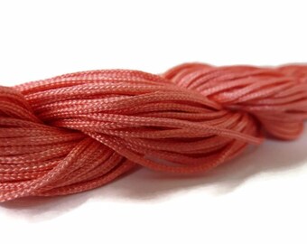 Venta al por mayor, 2 paquetes de 44 metros (48 yardas) de 1 mm - Cordón de anudar/cordón de nailon trenzado para cuentas - REFC/09