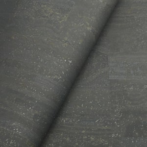 Cork Fabric 68x50cm Dark Gray Portuguese cork Leather 26.77''x19.69'', image 3