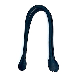 1 Pair of Navy Blue Cork fabric Rolled handbag handles 55cm , cork bag handles supplies, no sewing holes