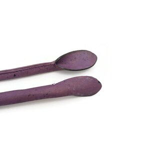 1 Pair of Purple Cork fabric Rolled handbag handles 55cm , cork bag handles supplies, no sewing holes image 6