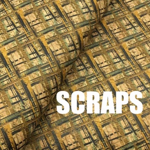 SCRAPS -  Portuguese cork leather, cork fabric (96)