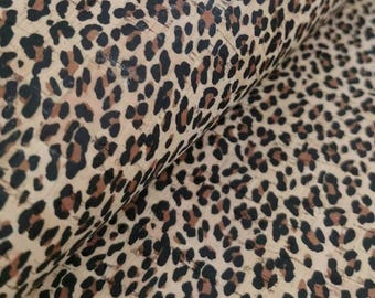 100x140cm Cork leather, green product, Portuguese cork fabric, Leopard printed pattern 23.5