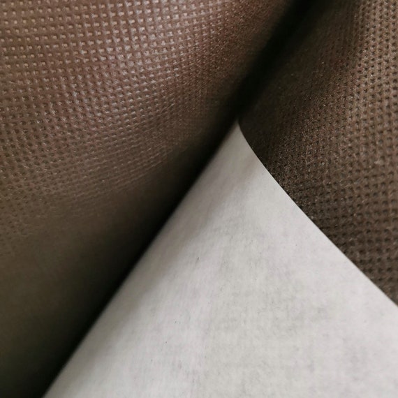 Self adhesive Lining Material, Lining Fabric brown Color 0.5 x 1.5 m, lining by the yard