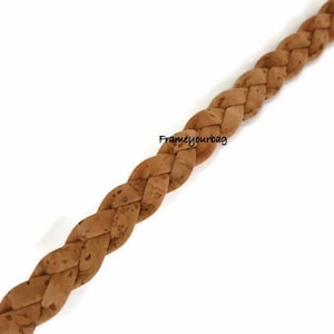 1 meter-1.09 yd- 5mm flat cork braid - Portuguese cork