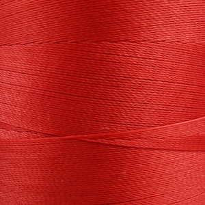 6000 meters of Cork Sewing Thread - Lubricated polyester thread, polyester floss Red Coral