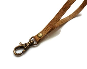 1 Genuine leather cork handbag wristle strap ,bag strap,purse strap,purse handles,16cm hook antique brass