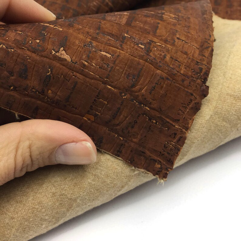 crocodile pattern 27.50x20 Aligator cork fabric Cork Leather