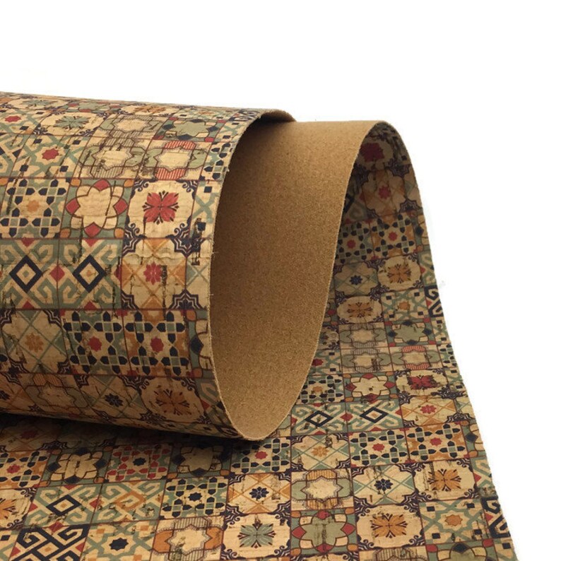 68x50cm Cork Fabric Printed Pattern / Etsy