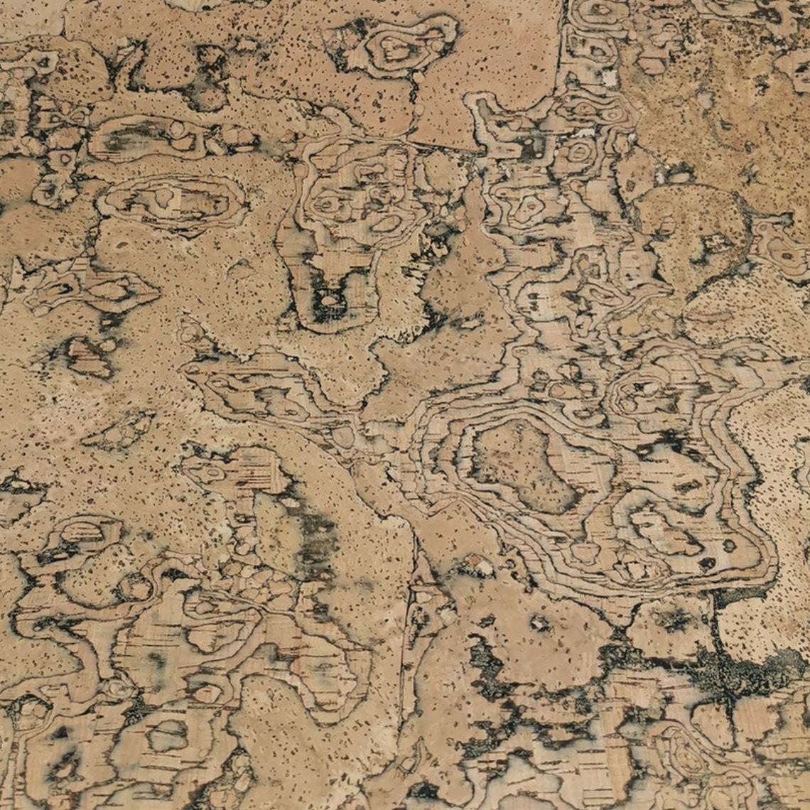 SCRAP - Tiger Cork Fabric - Portuguese Cork Fabric Natural Pattern ...
