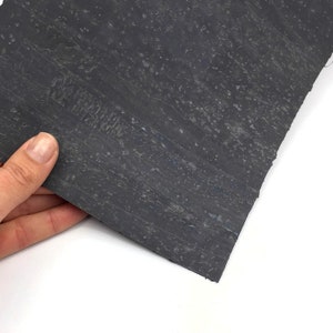 Cork Fabric 68x50cm Dark Gray Portuguese cork Leather 26.77''x19.69'', image 5