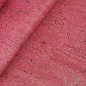 100x136cm Cork leather, green product, Portuguese cork fabric wine Pink