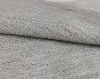 Gray Denim Fabric By the Yard, Jeans Cotton Fabric, Jeans Fabric,