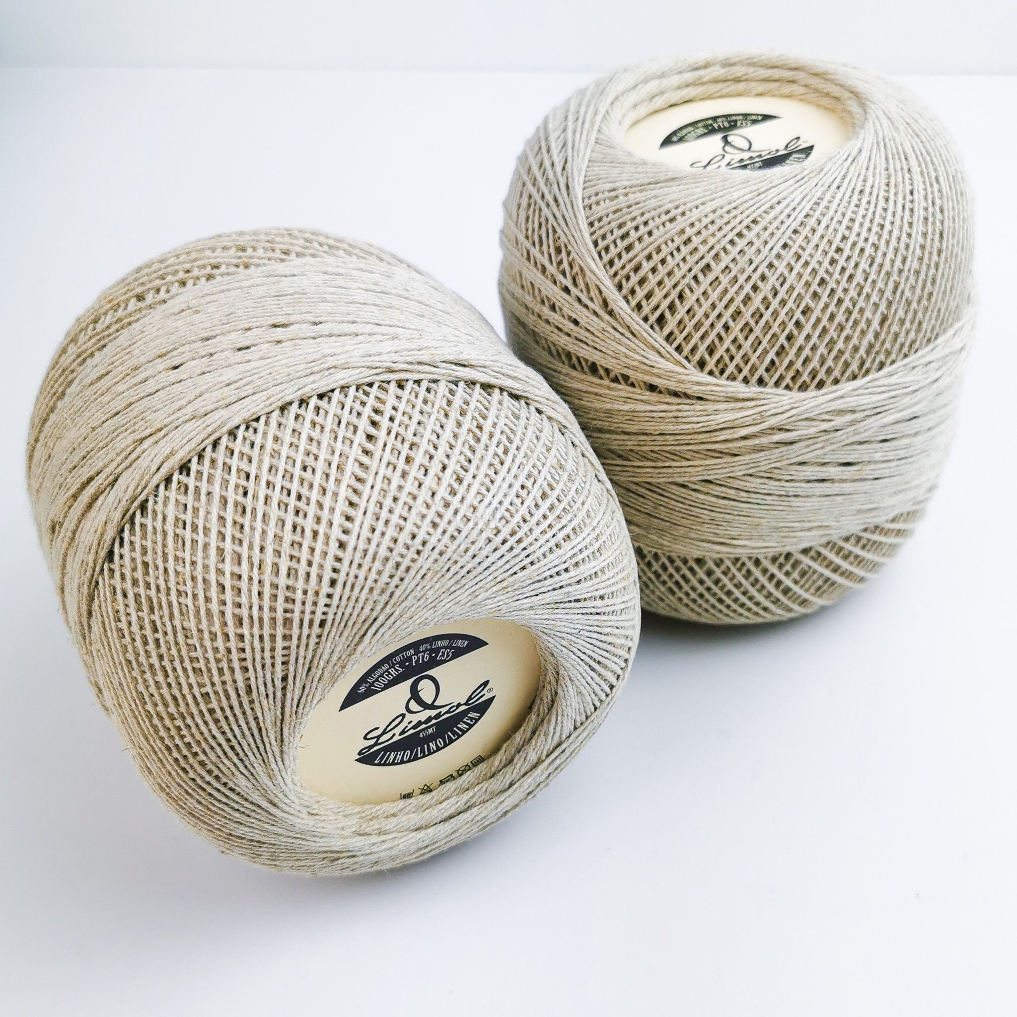 Beige Yarn for Knitting Crochet Yarn, 100grs, PT 6, ES 5