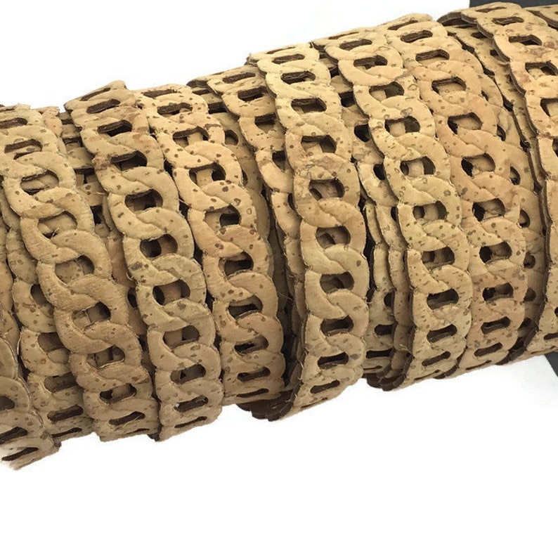 Cork cording Cork chain Cork jewelry supplies 14mm Etsy