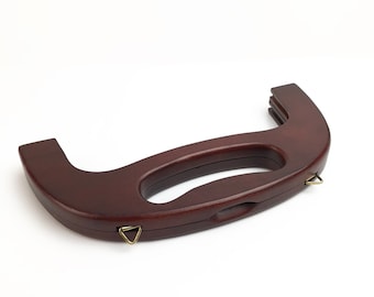 25cm(9.8 inch) Purse frame wood handle