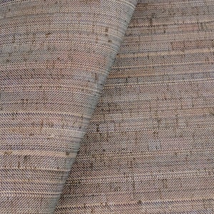 May include: Close-up of a brown and beige woven fabric with a herringbone pattern.