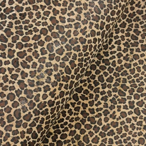 Portugisisk korktyg Leopardtryckt mönster på naturkork 68 x 50 cm / 26,77''x19,69'', (23)