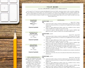 Simplicidad / Plantilla de currículum / Color, Currículum, Moderno, Personalizable, Simple, Limpio, Organizado, Avisos, Carrera, Trabajo