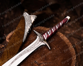 Handmade Fantasy Short Sword, Medieval Cosplay Sword Replica, Christmas gift for Boyfriend