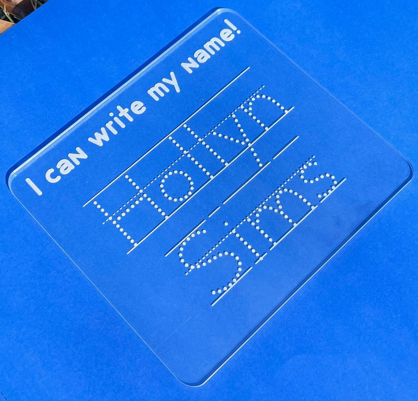 Child Tracing Board Dry Erase Name Tracing Tracing Board Etsy