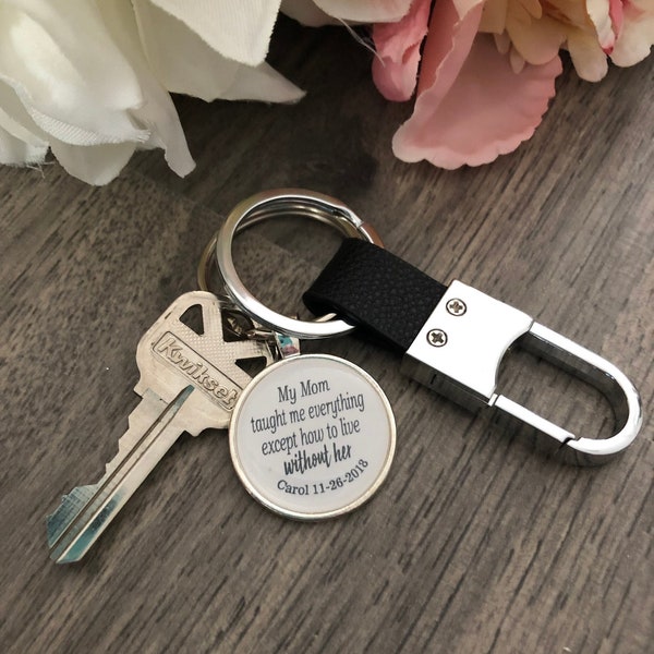 Personalized keychain for son ~ Sympathy gift for son ~ Sympathy gift ~ Keychain for son -Memorial Gift for men - Loss of loved one keepsake