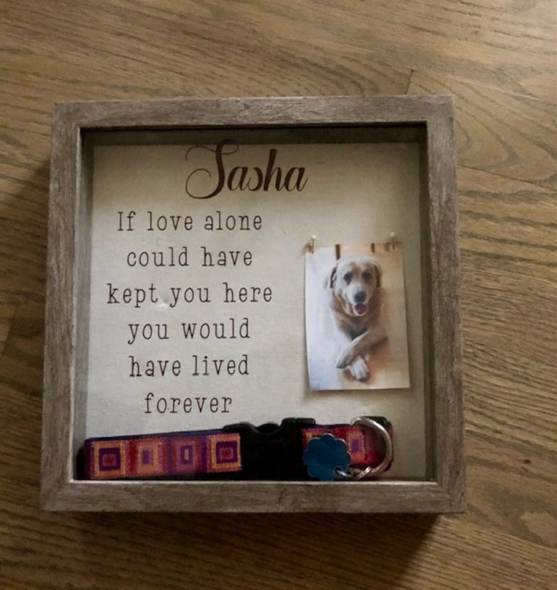 Personalized Pet Memorial Shadow Box 9 X 9 Sympathy Box for Etsy
