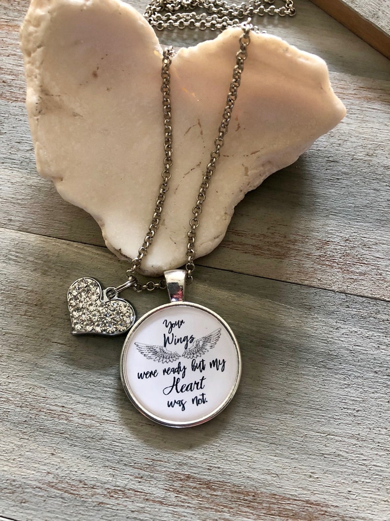 Your Wings Were Ready but My Heart Was Not Memorial Necklace | Etsy