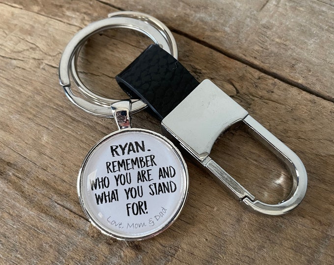 Personalized Keychain, Remember Who You Are and What You Stand For ...