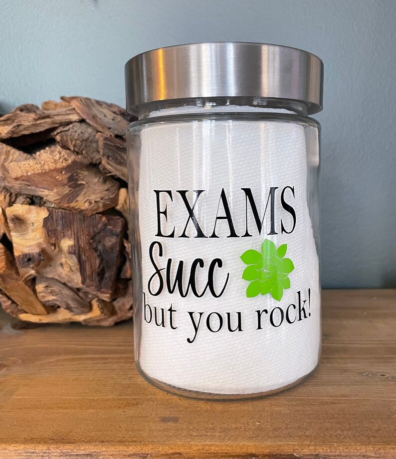 Eat Sleep Study Repeat - Funny Gift for college student - nursing student - treat jar - exam care package - unisex gift - Exam - high school image 6