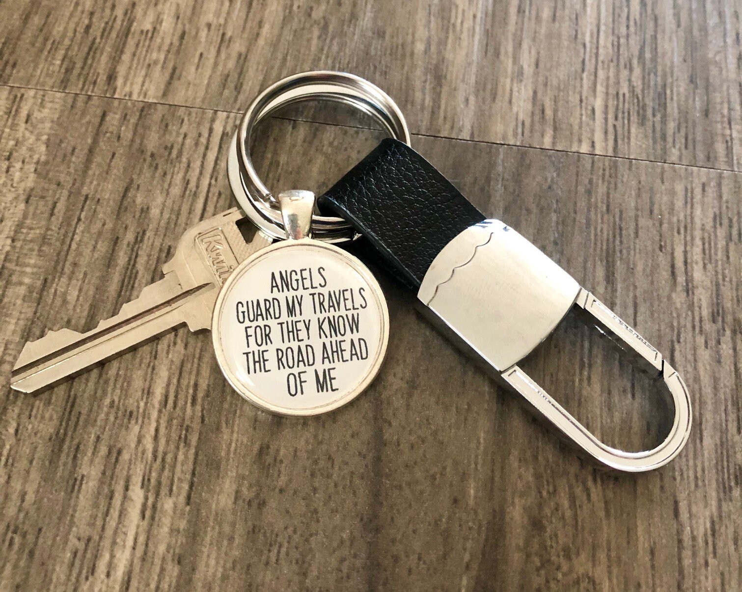 'Life Is Beautiful Enjoy The Ride' Sweet 16 Birthday Keychain - Stainless Steel, 1 Inch Pendant - View #5