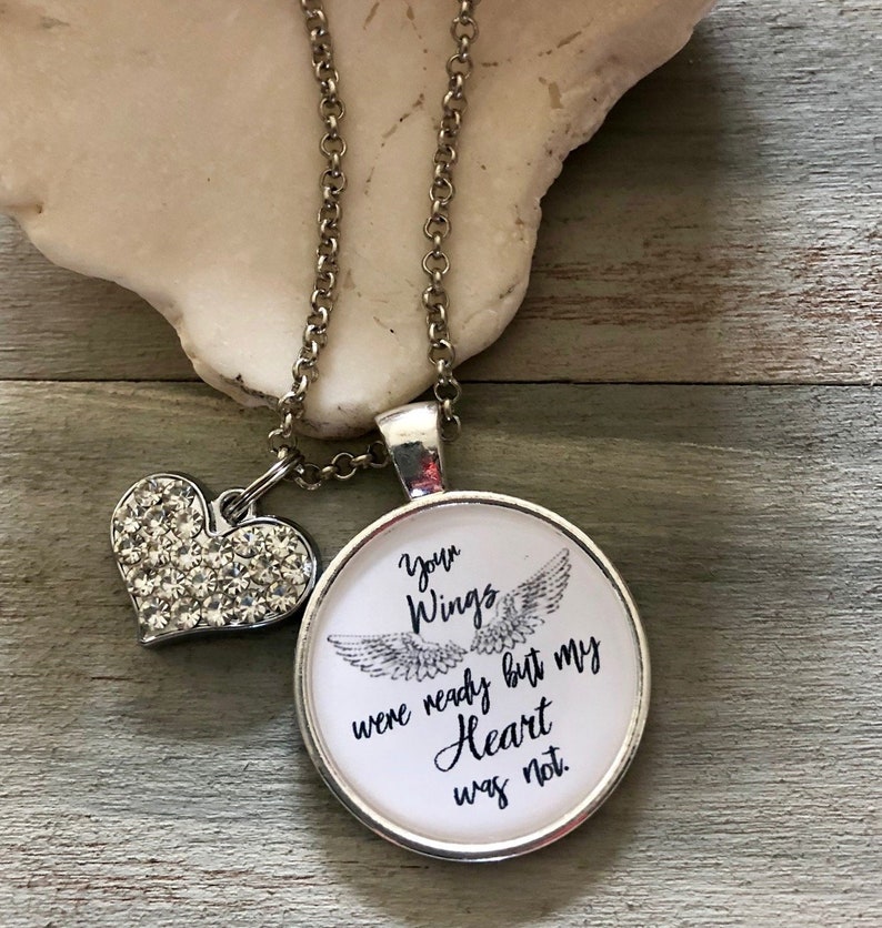 Your Wings Were Ready but My Heart Was Not Memorial Necklace | Etsy
