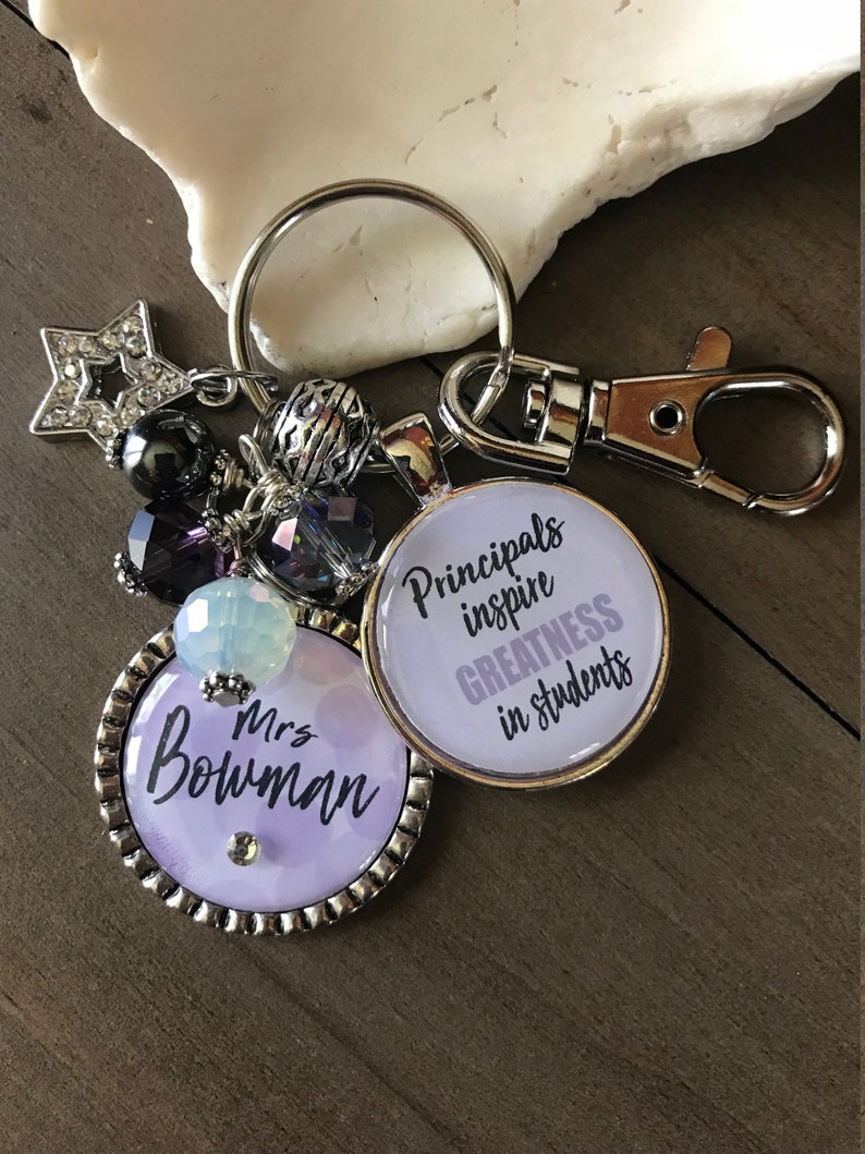 PRINCIPAL GIFT Personalized Keychain principals Etsy