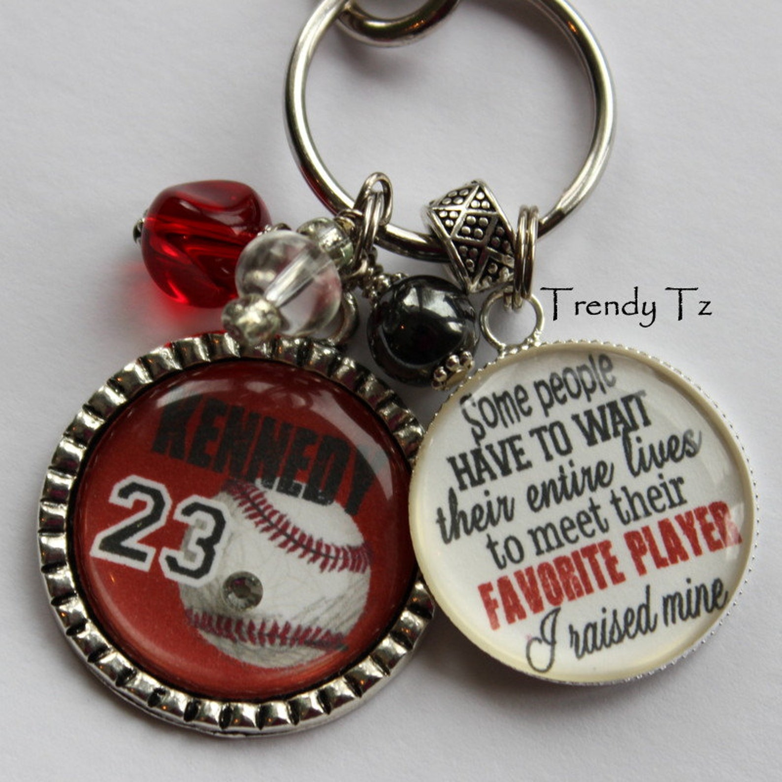 PERSONALIZED Baseball Mom Necklace With Number Mom Childrens Etsy