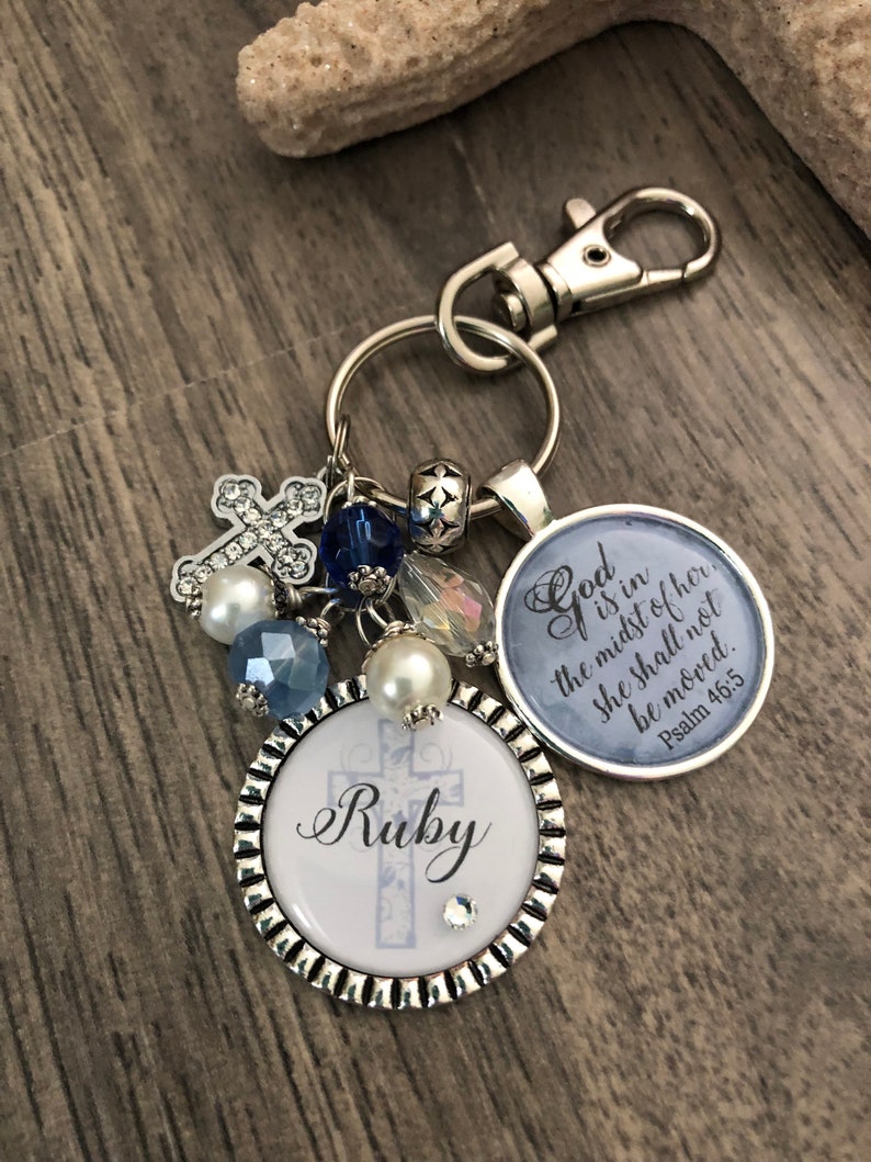 Bible Verse Keychain Scripture Keychain Christian Keychain Etsy