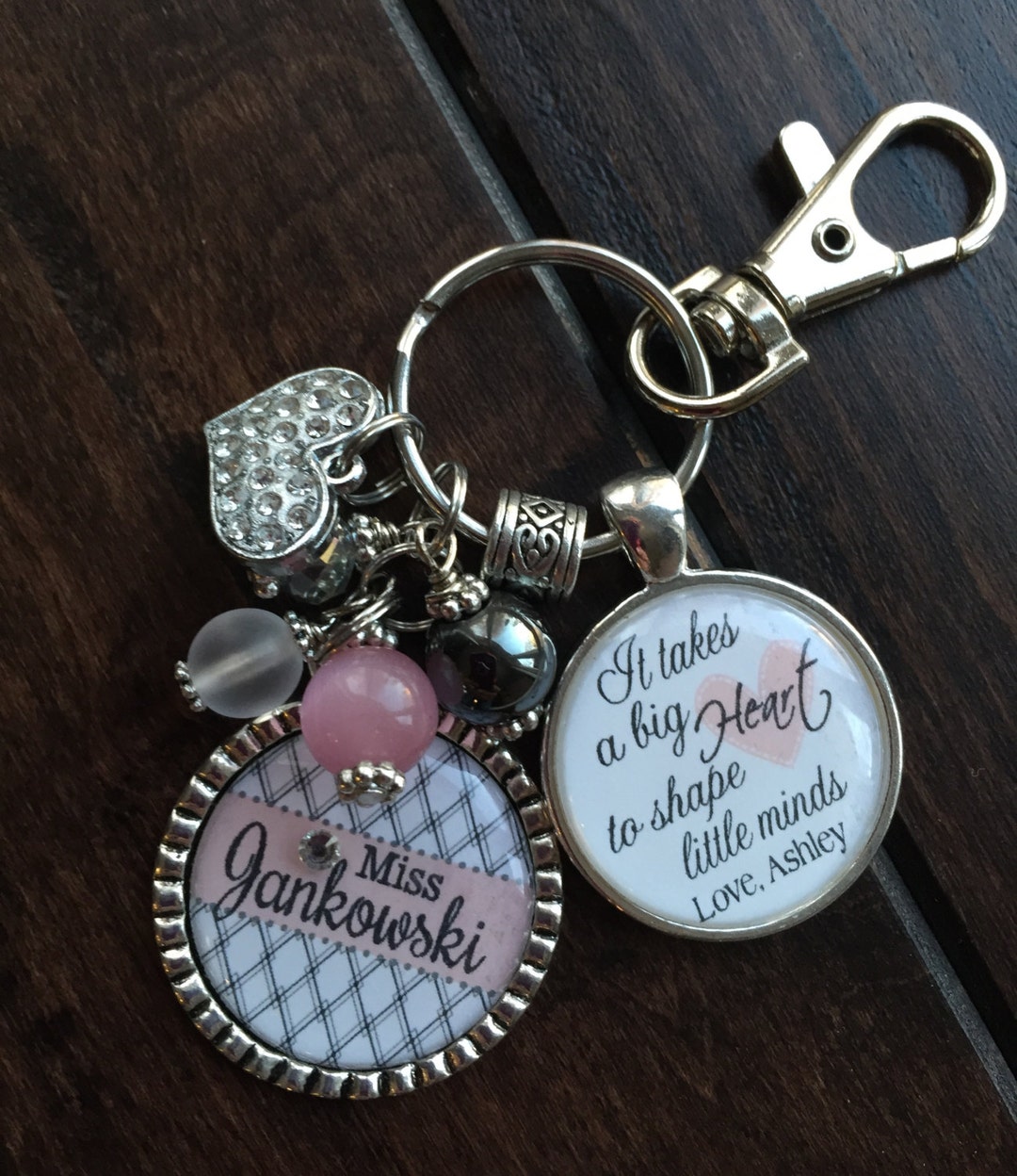 Teacher Gift Personalized Keychain 