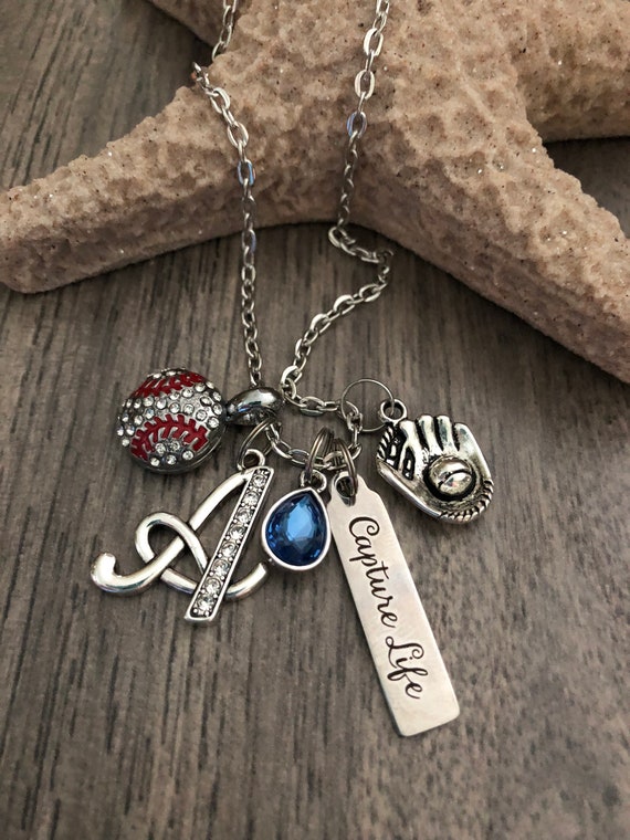 etsy baseball necklace