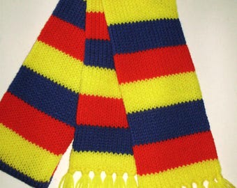 Deku All-Might Style Scarf Acrylic Handmade Knit mha fans version 1