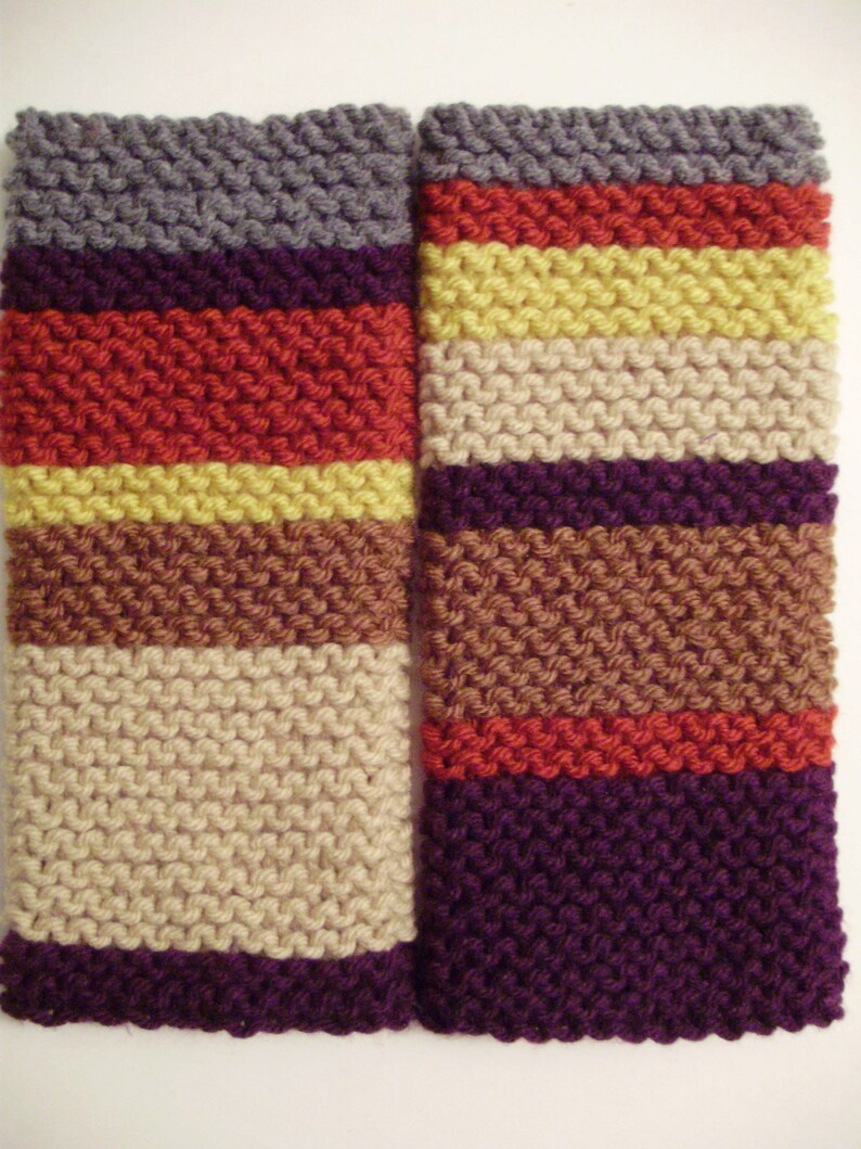 ACRYLIC Doctor Who Gloves Seasons 12-14 Hand Knit Fingerless Gloves Hand Warmers Wristlets 4th Doctor by Ashlee/'s Knits mitts texting