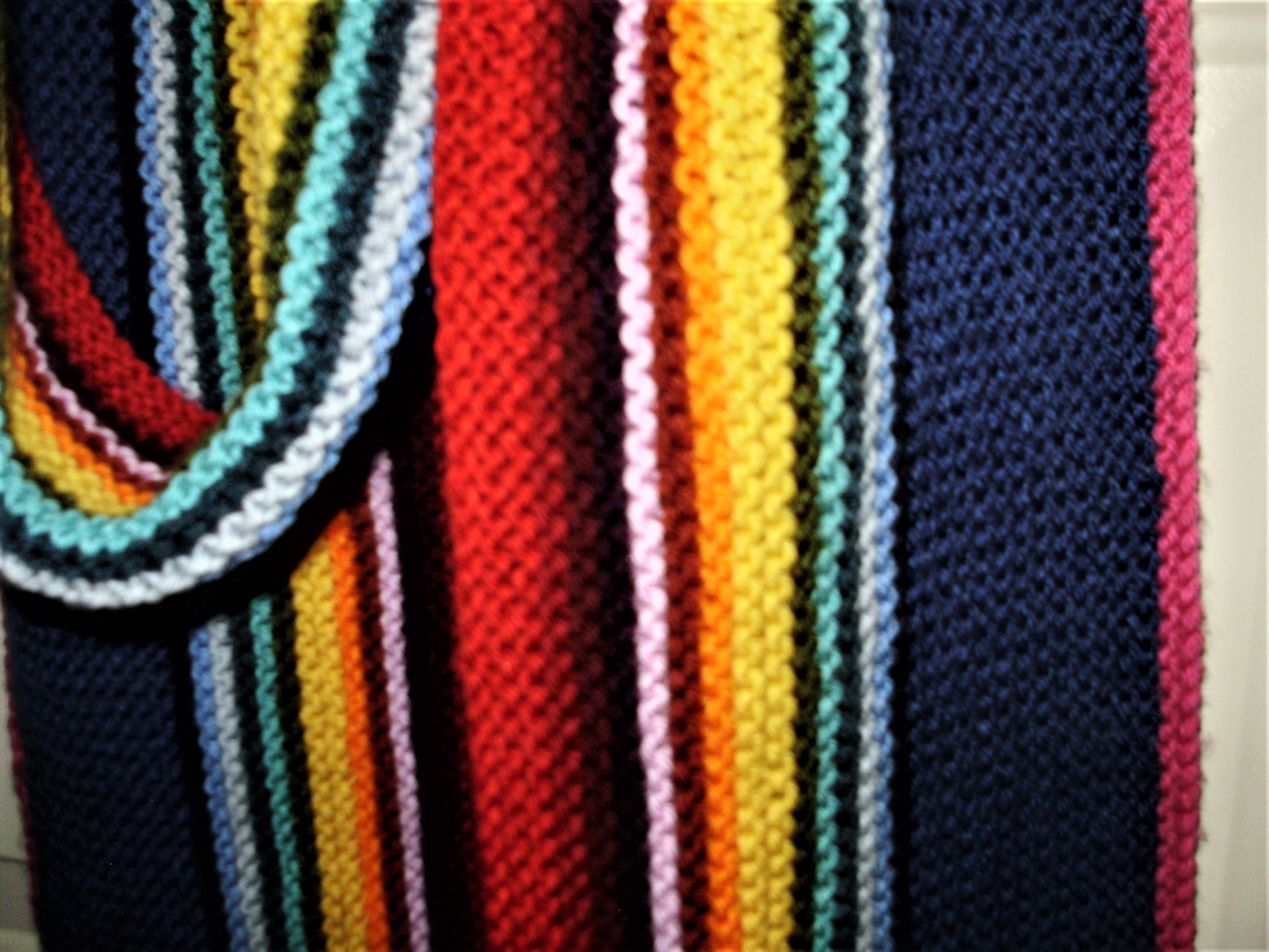 13th Doctor Who Acrylic Resoultion Style Hand Knit Scarf