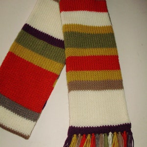 ACRYLIC Osgood Season 13ish Inspired Doctor Who Cosplay Handmade Knit Scarf Ashlee's Knits dr who scarf image 5