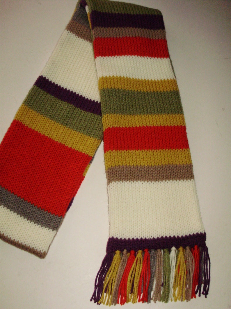 ACRYLIC Osgood Season 13ish Inspired Doctor Who Cosplay Handmade Knit Scarf Ashlee's Knits dr who scarf image 5