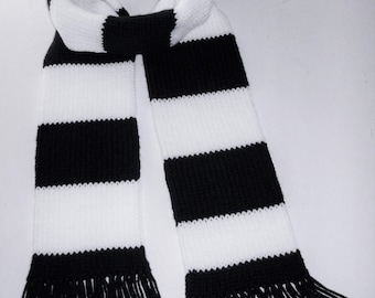 Mark's Rent Style Scarf Acrylic Cosplay Handmade Knit Navy