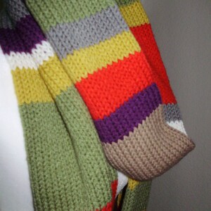 ACRYLIC Osgood Season 13ish Inspired Doctor Who Cosplay Handmade Knit Scarf Ashlee's Knits dr who scarf image 6