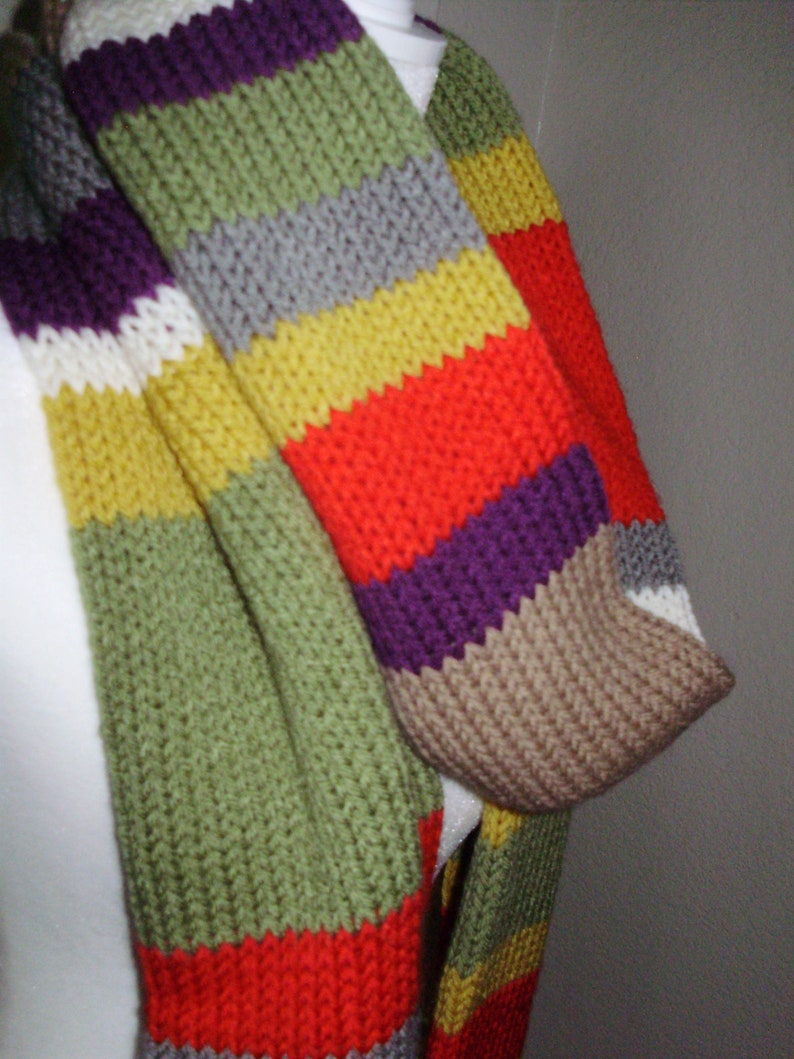 ACRYLIC Osgood Season 13ish Inspired Doctor Who Cosplay Handmade Knit Scarf Ashlee's Knits dr who scarf image 6