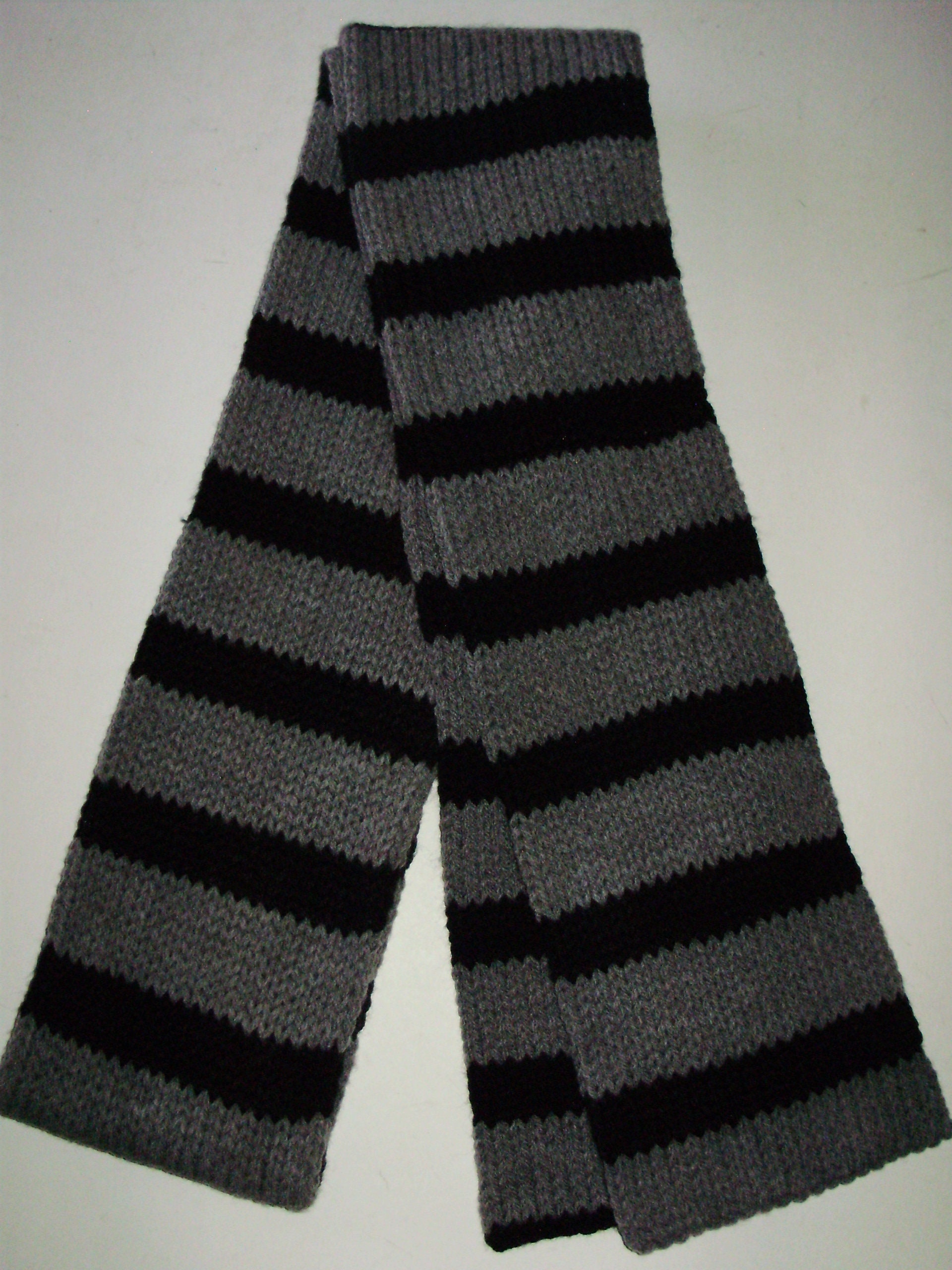 Ready2shipgru Style Black & Grey/gray Long Striped Handmade - Etsy