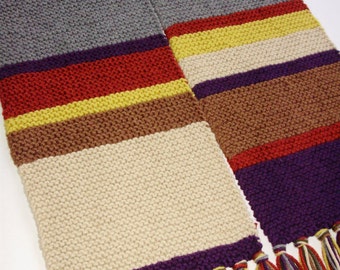 Doctor Who S12-14 Stil Hand stricken Acryl Schal Vierter Doctor dr who Schal