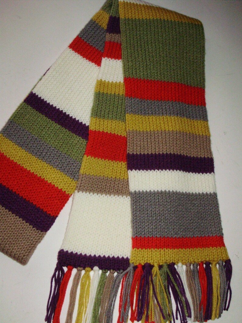 ACRYLIC Osgood Season 13ish Inspired Doctor Who Cosplay Handmade Knit Scarf Ashlee's Knits dr who scarf image 3