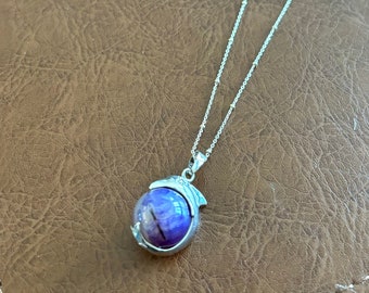 Purple Dolphin Necklace